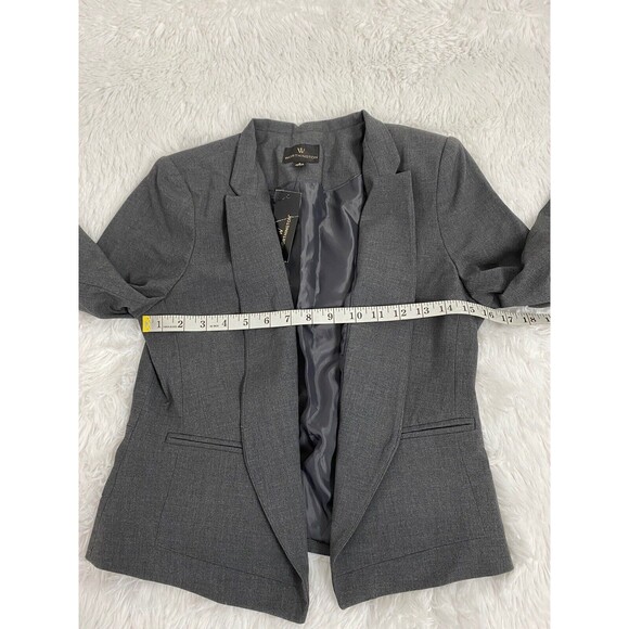 Worthington Gray Blazer Open Size 8 Business Work Wear Office - Picture 12 of 12